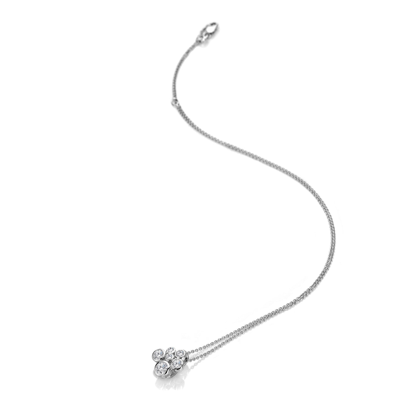 Hot Diamonds Sterling Silver Tender Cluster Necklace