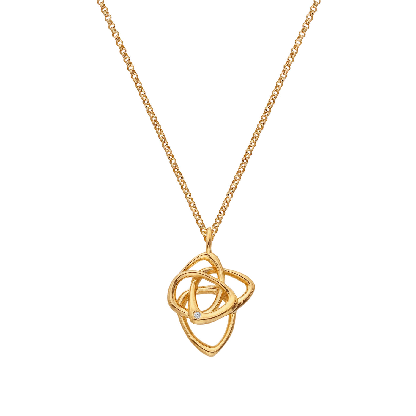 Hot Diamonds Gold Vermeil Endless Pendant Necklace