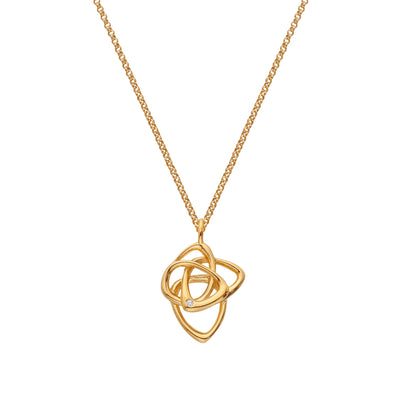 Hot Diamonds Gold Vermeil Endless Pendant Necklace