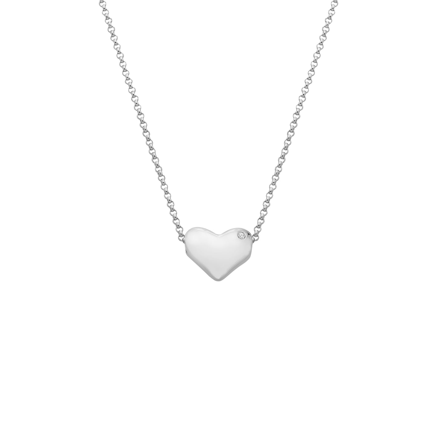 Hot Diamonds Sterling Silver Heart Pendant Necklace