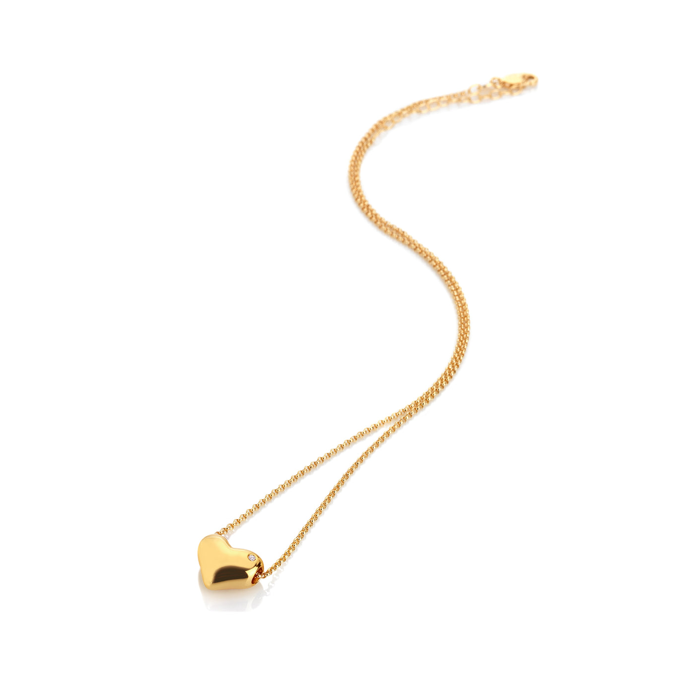 Hot Diamonds Gold Vermeil Heart Pendant Necklace