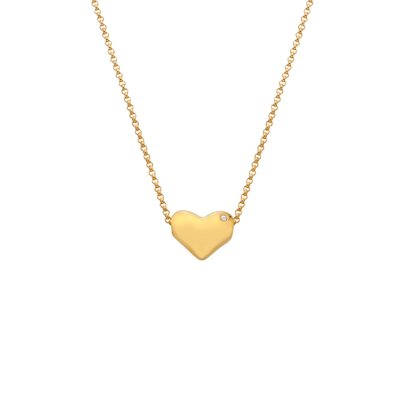 Hot Diamonds Gold Vermeil Heart Pendant Necklace