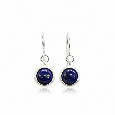 Sterling Silver Lapis Lazuli Drop Earrings