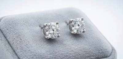 9ct White Gold 0.35ct Diamond Stud Earrings