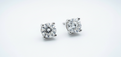 9ct White Gold 0.35ct Diamond Stud Earrings