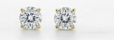 9ct Yellow Gold 0.15ct Diamond Stud Earrings