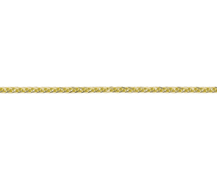 18ct Yellow Gold Filed Spiga Chain Necklace