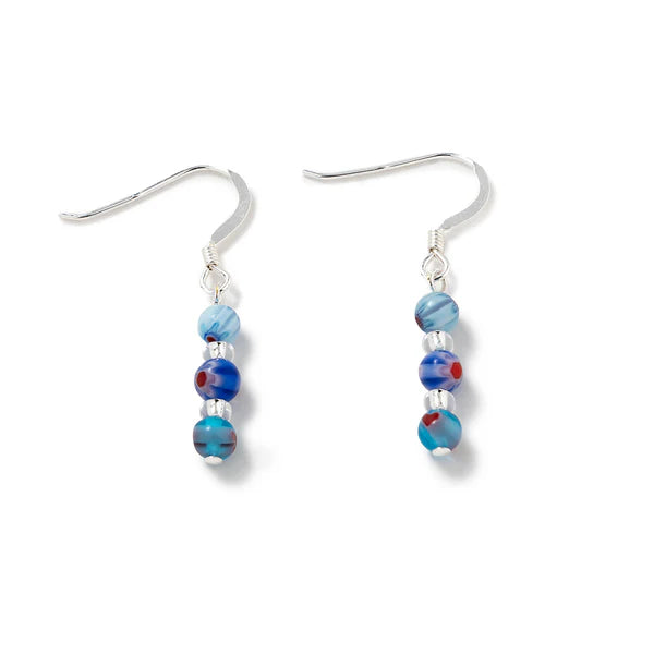 Carrie Elspeth Cool Mini Millefiori Drop Earrings