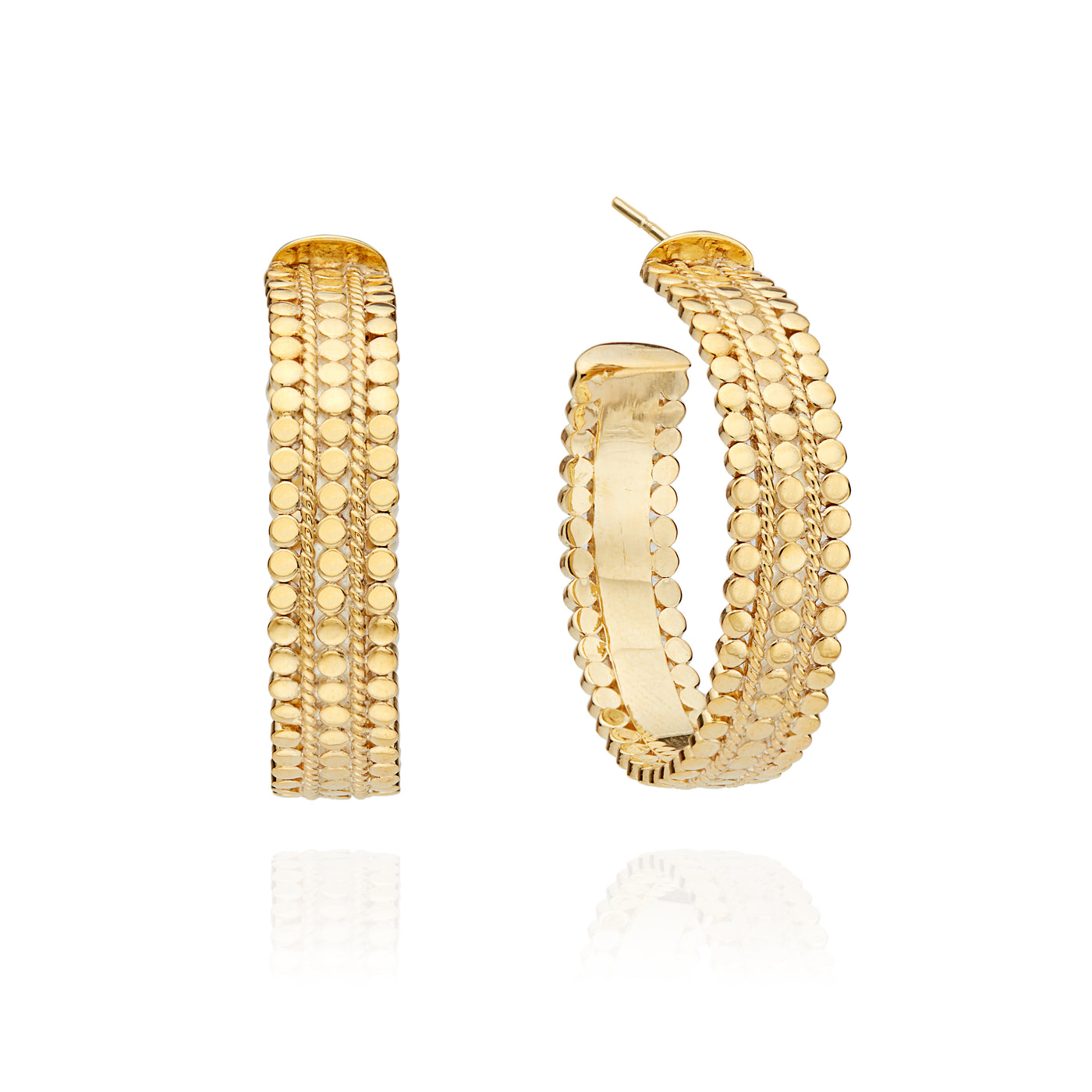 Anna Beck Sundara Scalloped Hoop Earrings