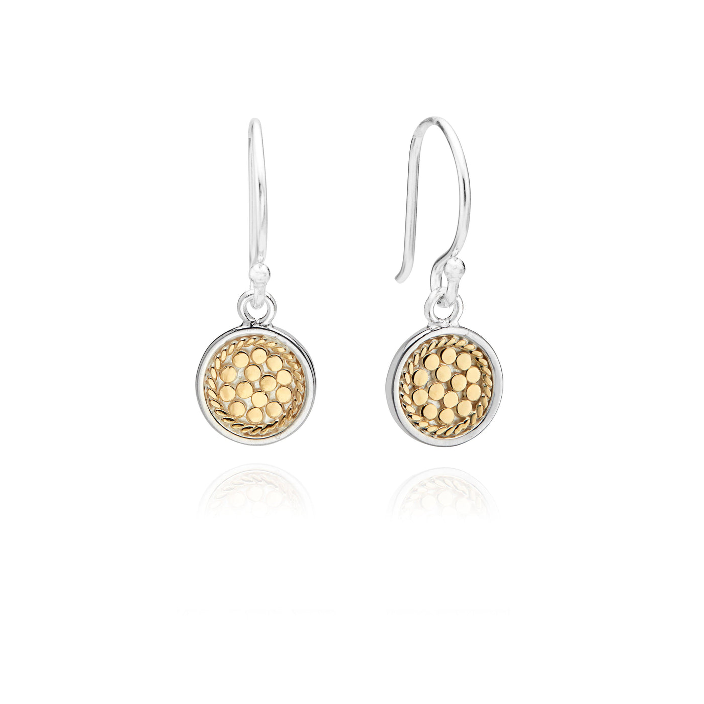 Anna Beck Gold Vermeil Classic Small Drop Disc Earrings - Rococo Jewellery