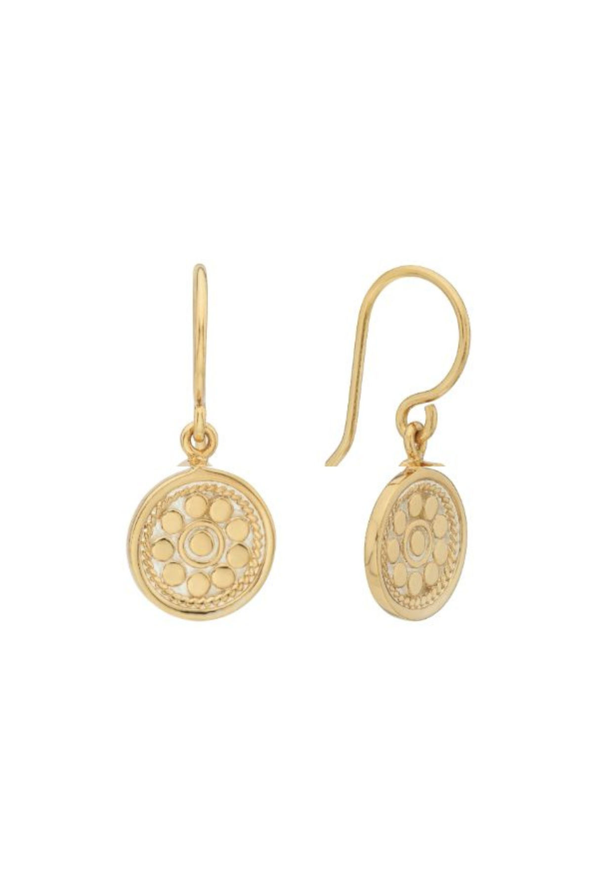 Anna Beck Gold Vermeil Circle Drop Earrings