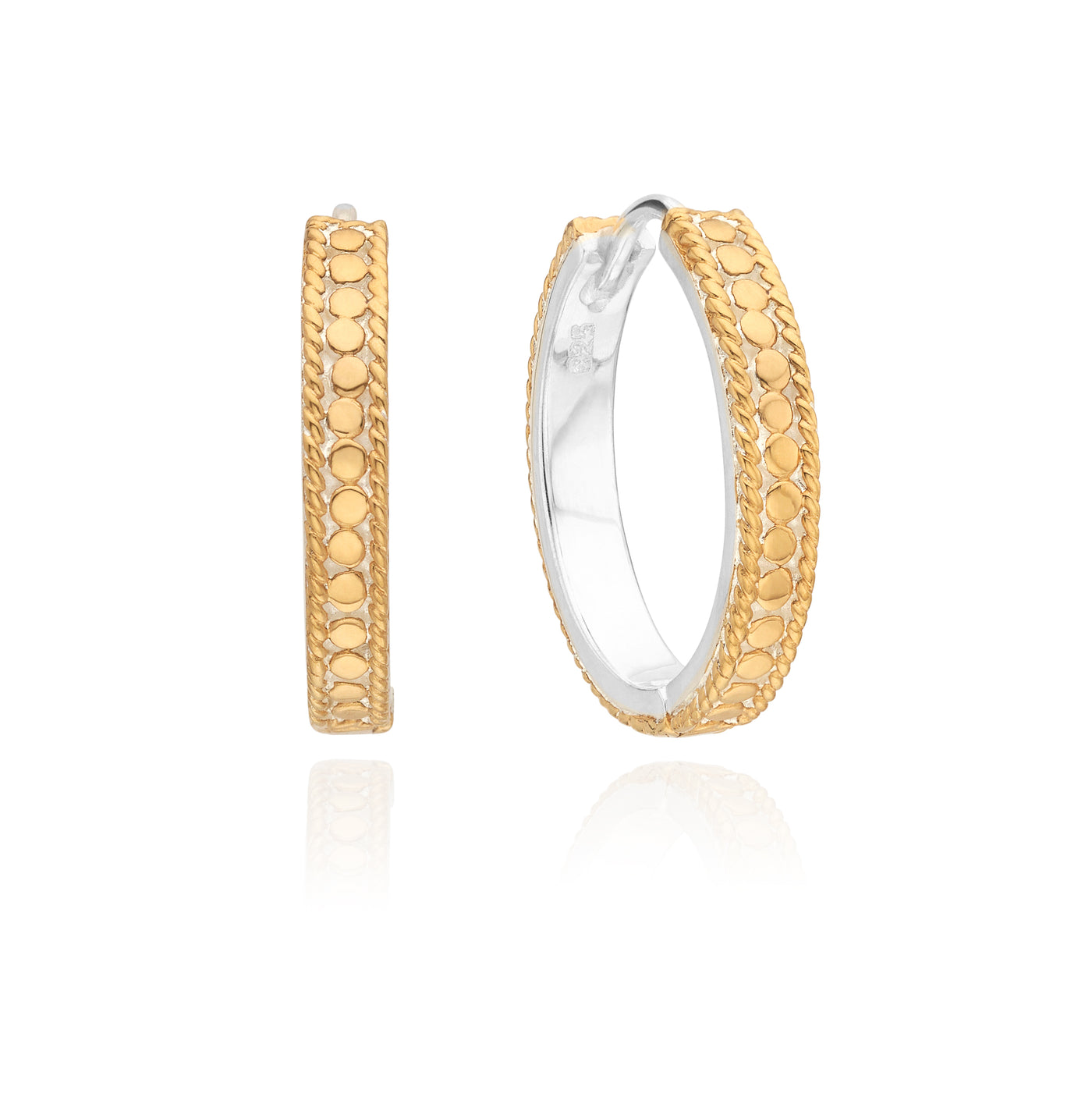 Anna Beck 18ct Gold Vermeil Unity Hoop Earrings