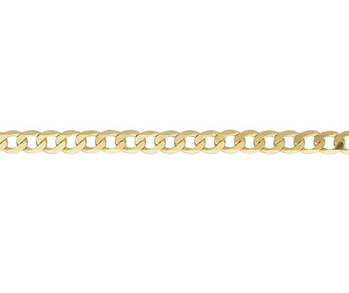 9ct Yellow Gold Metric Curb Bracelet - Rococo Jewellery