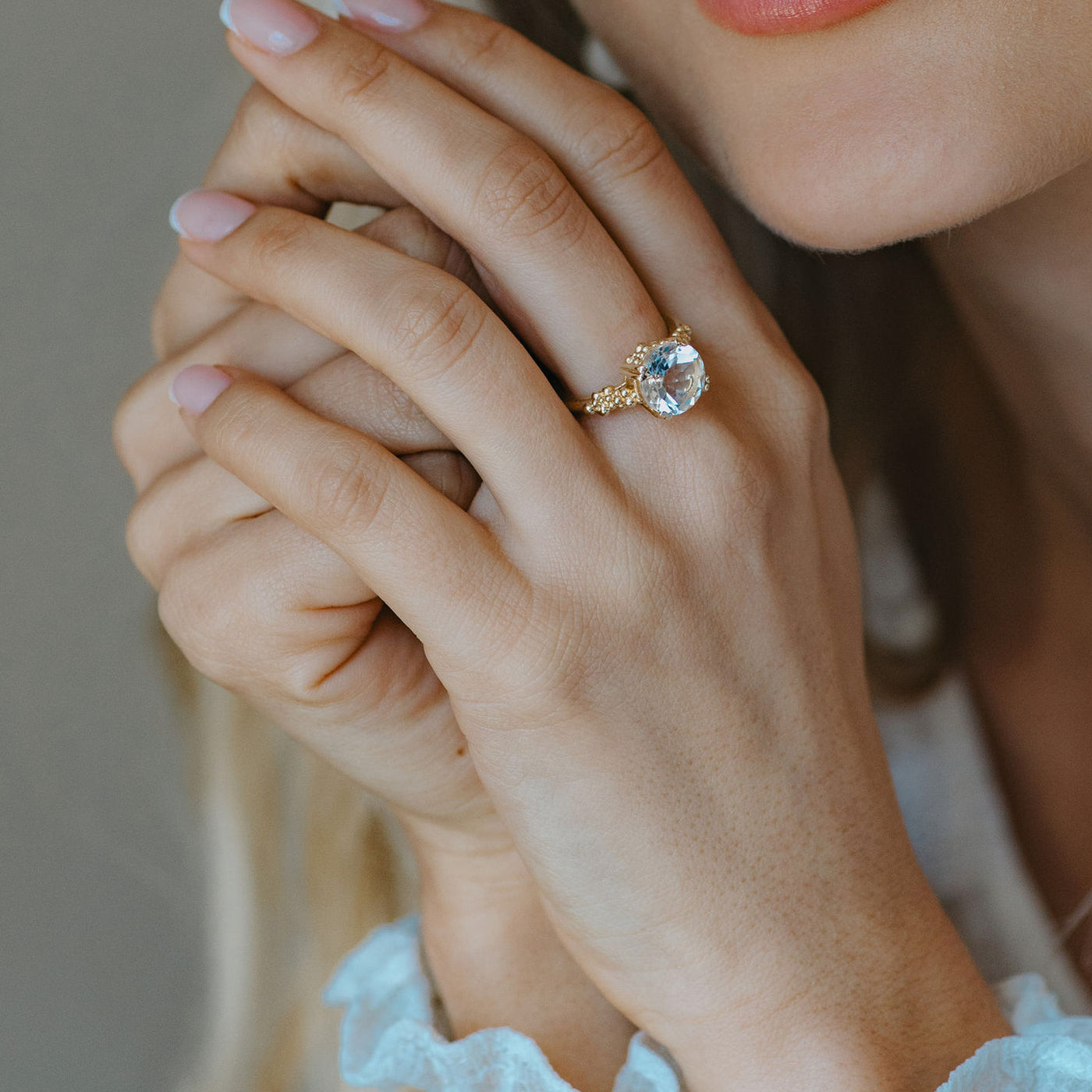 Dainty London 18ct Gold Sapphire Devas Ring