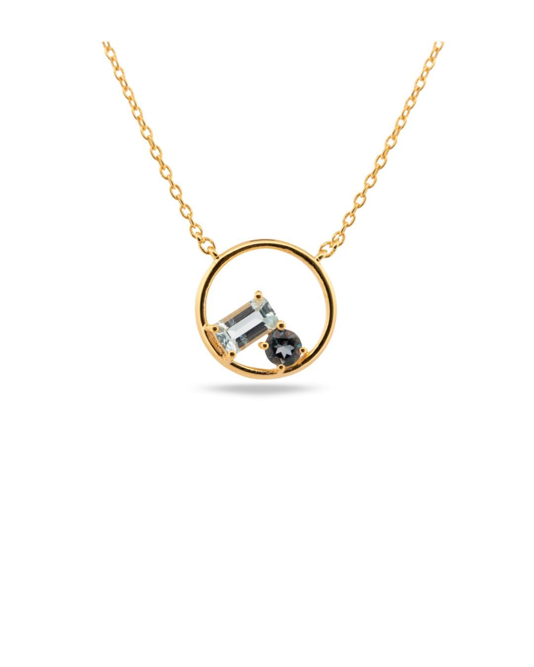 Dainty London Gold Vermeil Topaz Leila Necklace