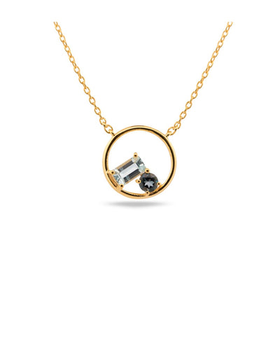 Dainty London Gold Vermeil Topaz Leila Necklace