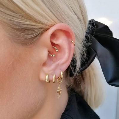 Scream Pretty Gold Vermeil Huggie Hoop Earrings