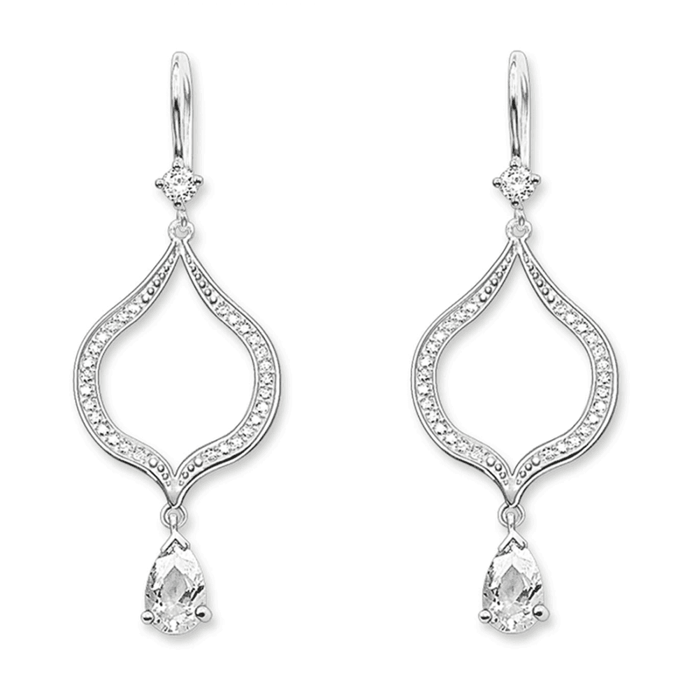 Thomas Sabo Sterling Silver Tear Drop Earrings