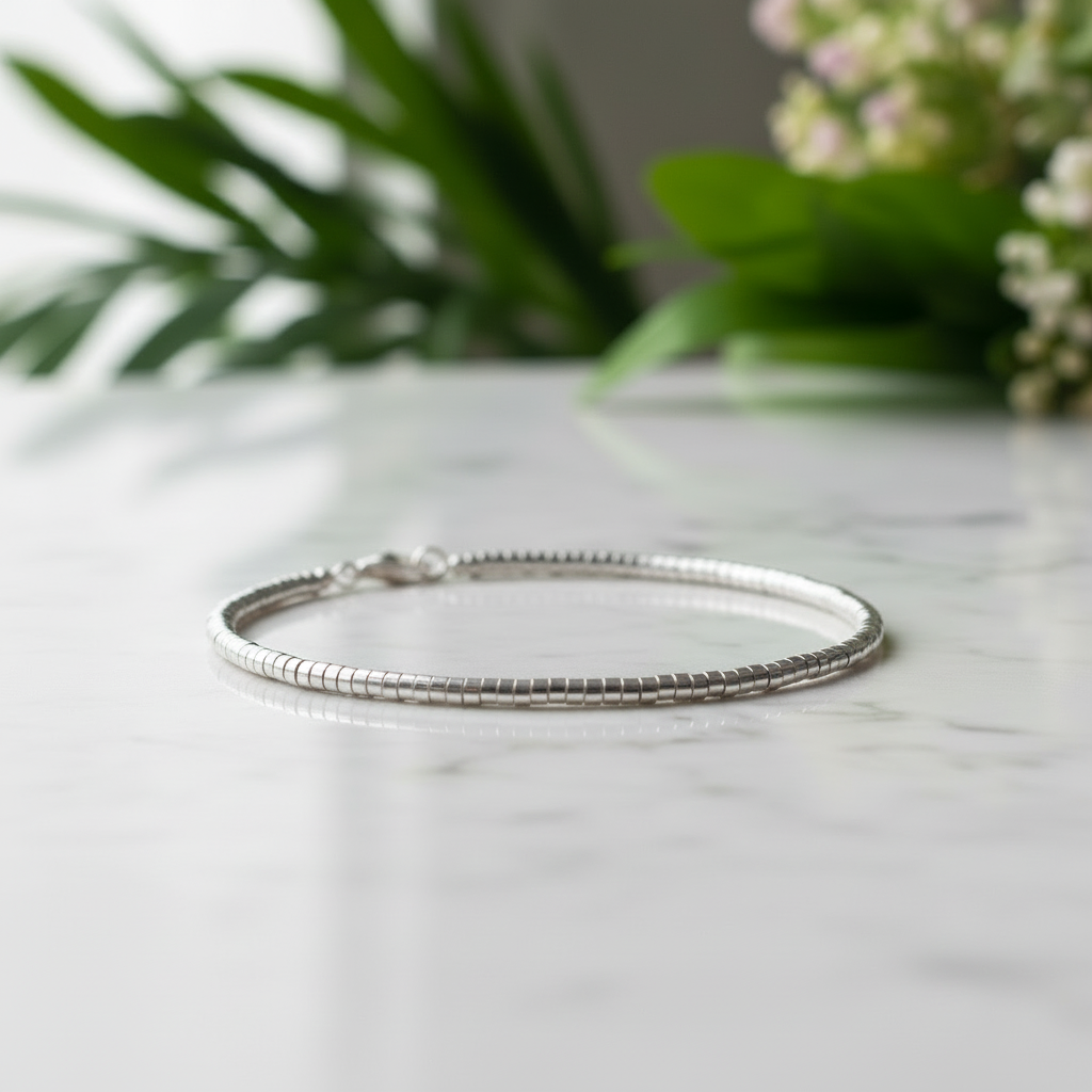 Sterling Silver Small Barrels Bracelet
