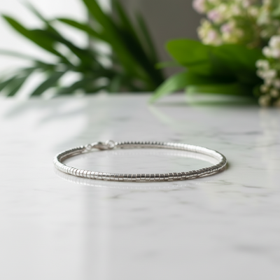 Sterling Silver Small Barrels Bracelet
