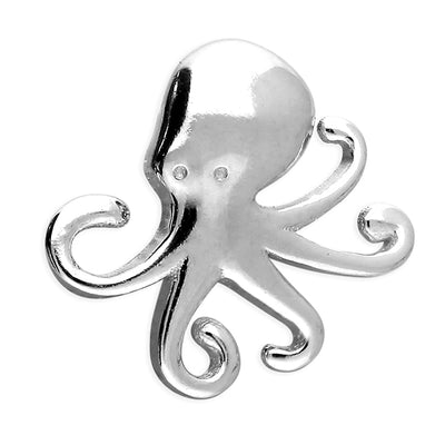 Sterling Silver Octopus Labret Stud Earring