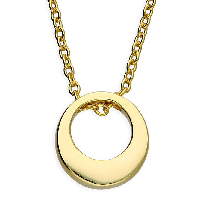 Gold Vermeil Open Circle Pendant
