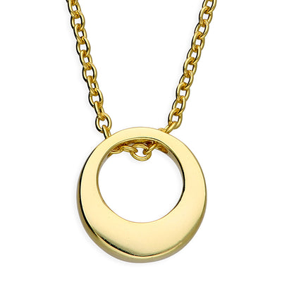 Gold Vermeil Open Circle Pendant