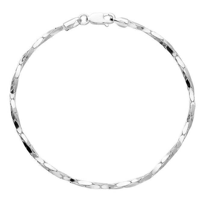 Sterling Silver Twisted Cardono Bracelet