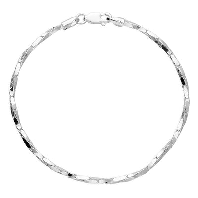 Sterling Silver Twisted Cardono Bracelet
