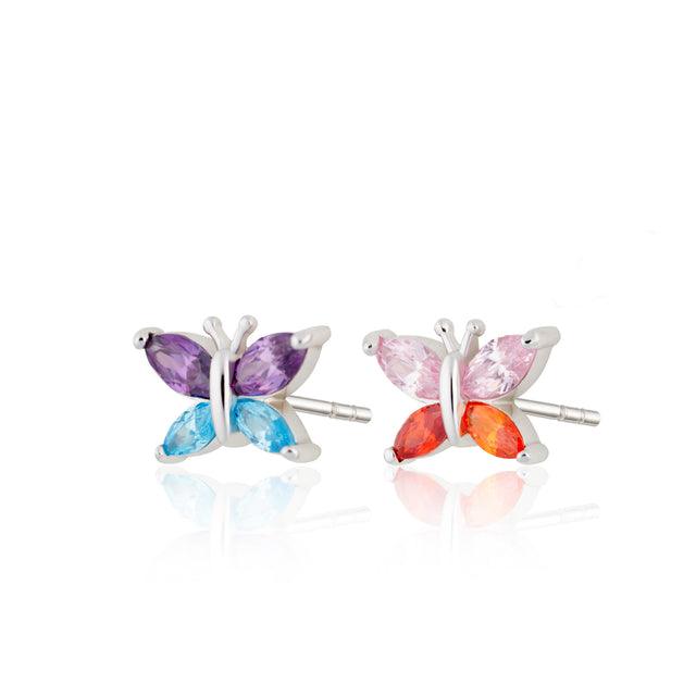 Scream Pretty Hannah Martin Gold Colour Pop Butterfly Earrings - Rococo Jewellery