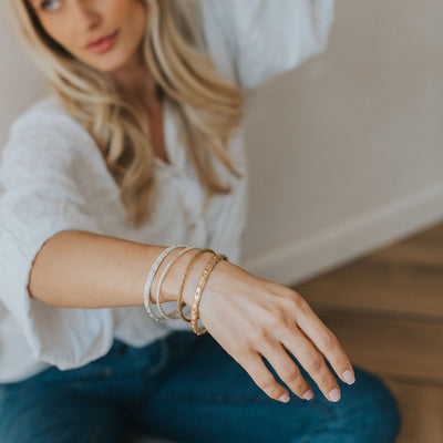 Dainty London Gold Vermeil Hebe Bangle