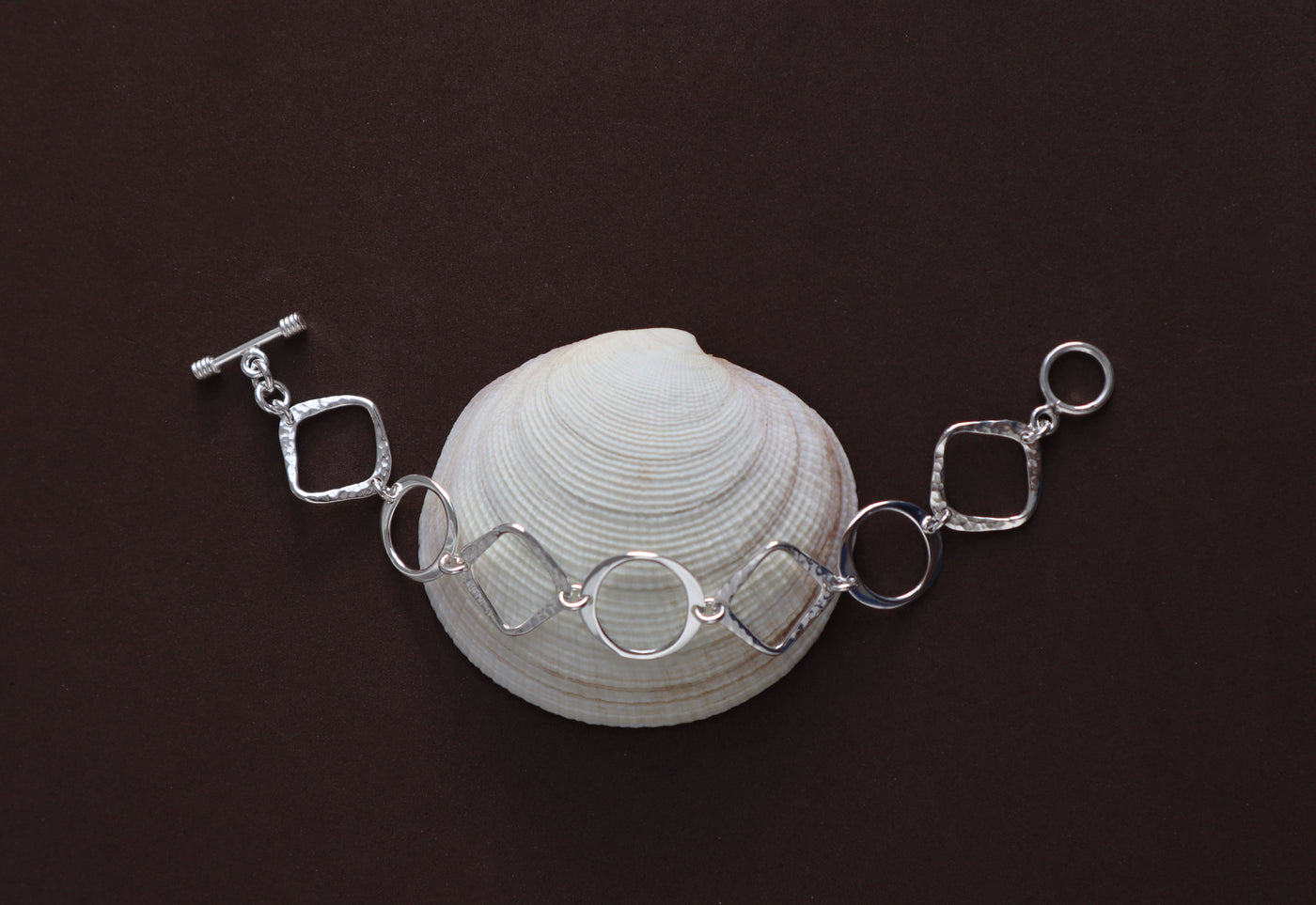 Sterling Silver Squircle Bracelet