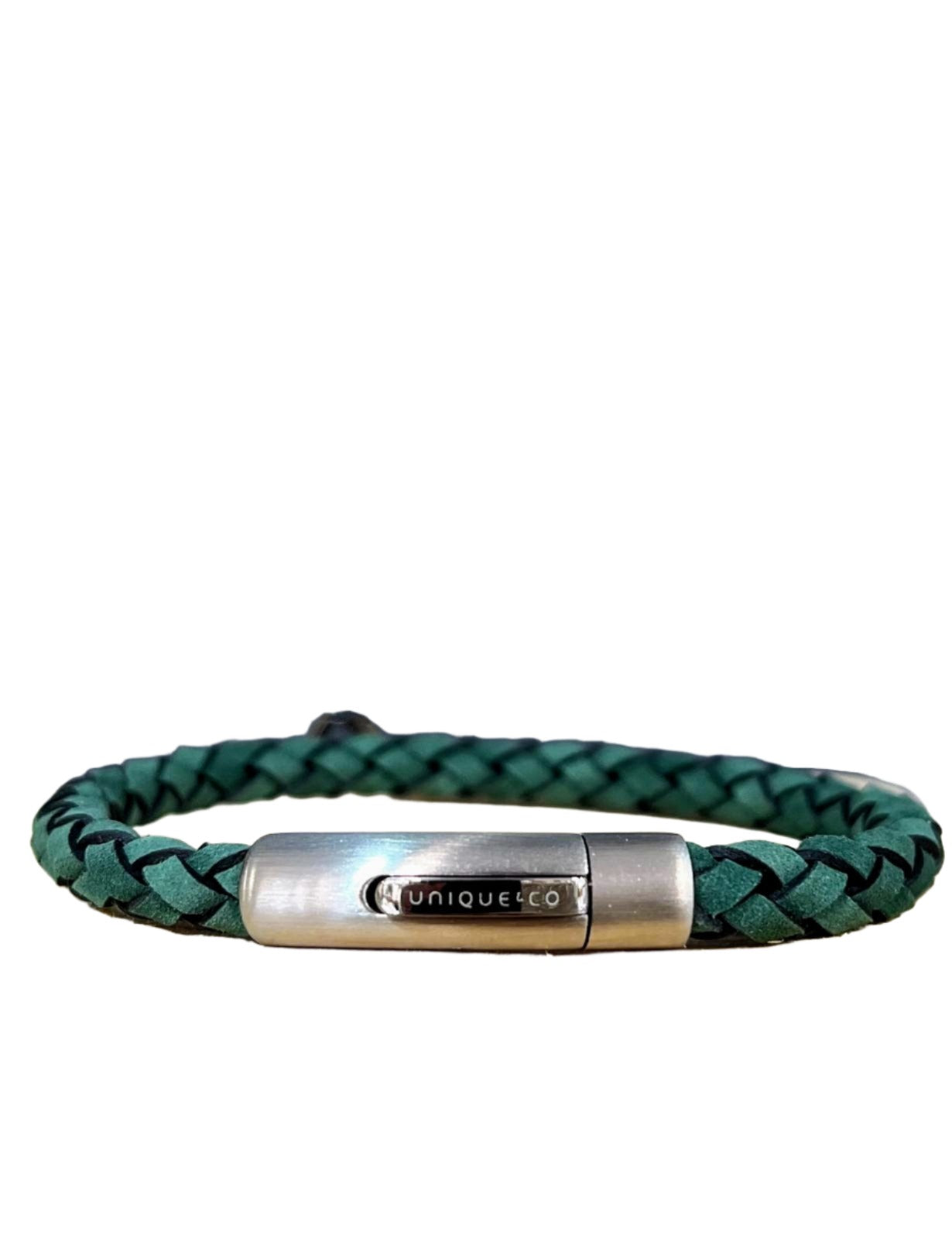 Unique & Co Green Suede Leather Bracelet