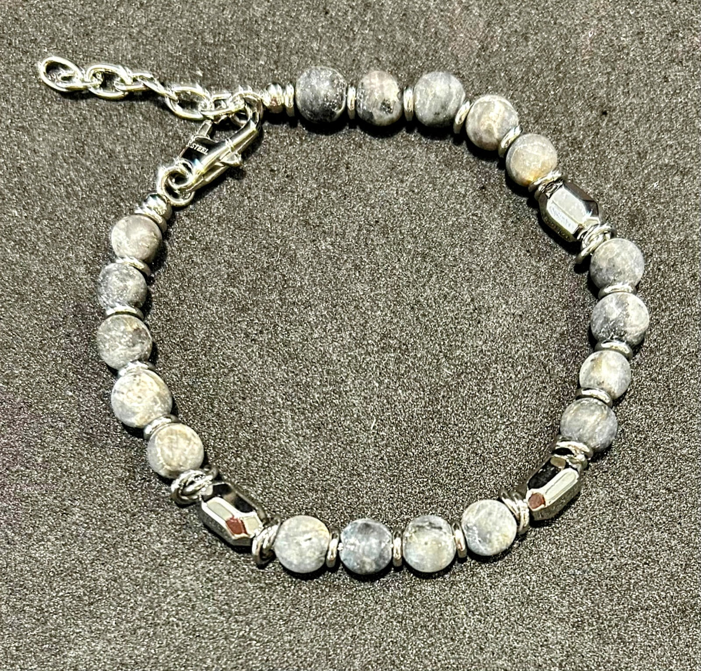 Unique & Co Stainless Steel Labradorite Bracelet