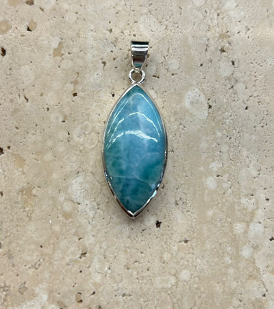 Sterling Silver Larimar Pendant