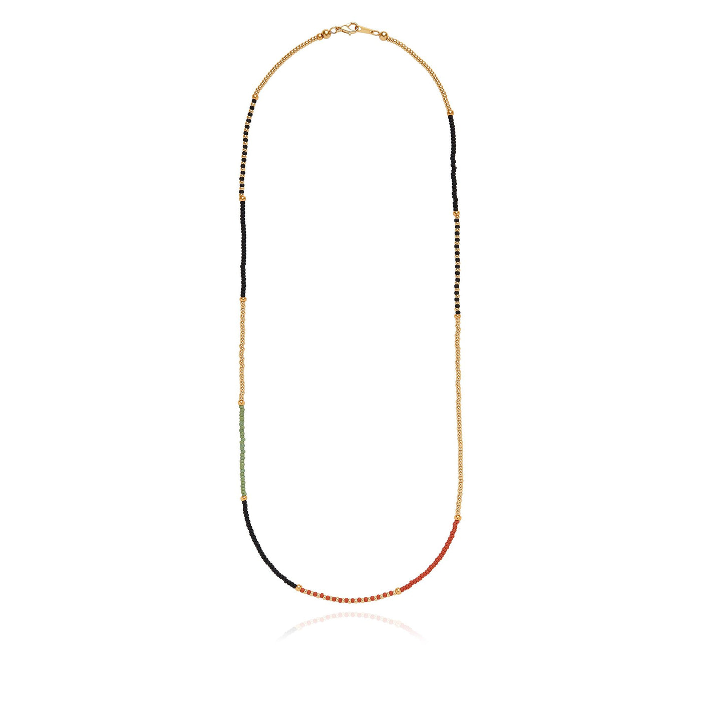 Anna Beck Rudo Gold Multicolour Beaded Necklace