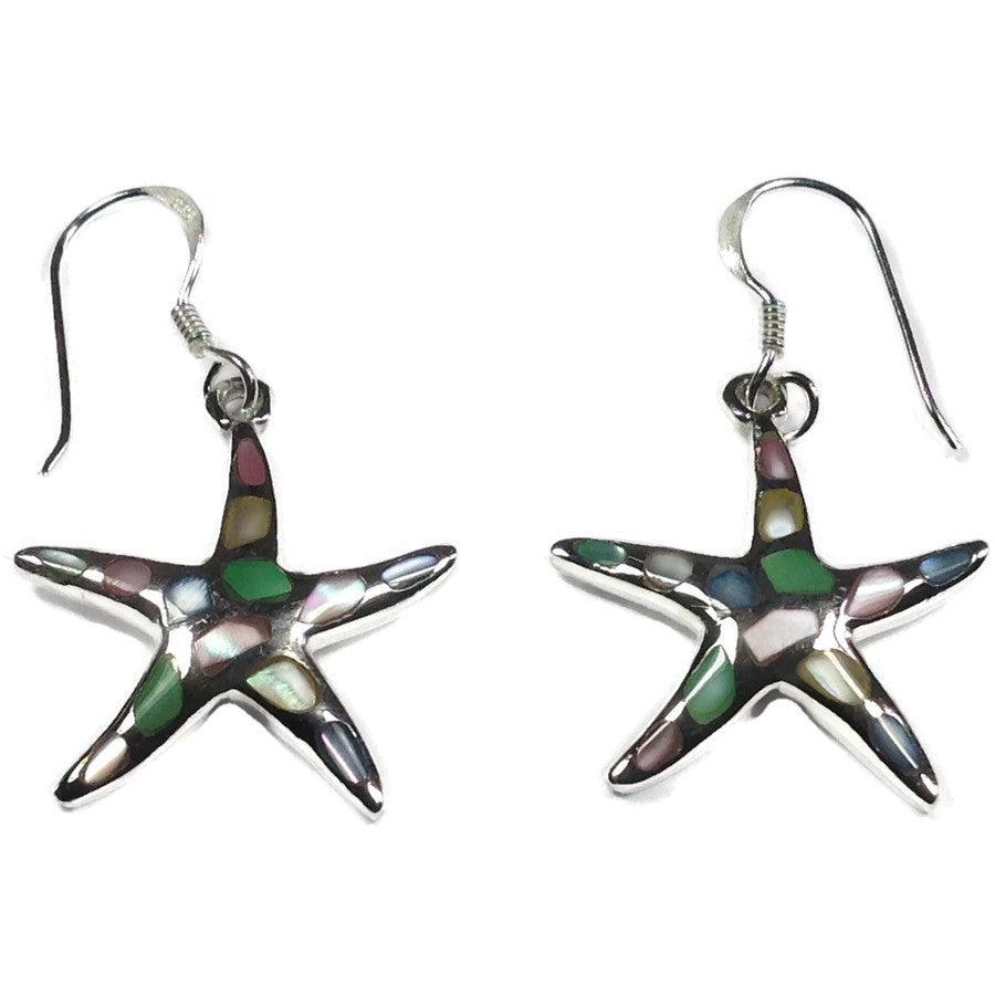 Mother of Pearl Starfish Drop Earrings - Rococo Jewellery