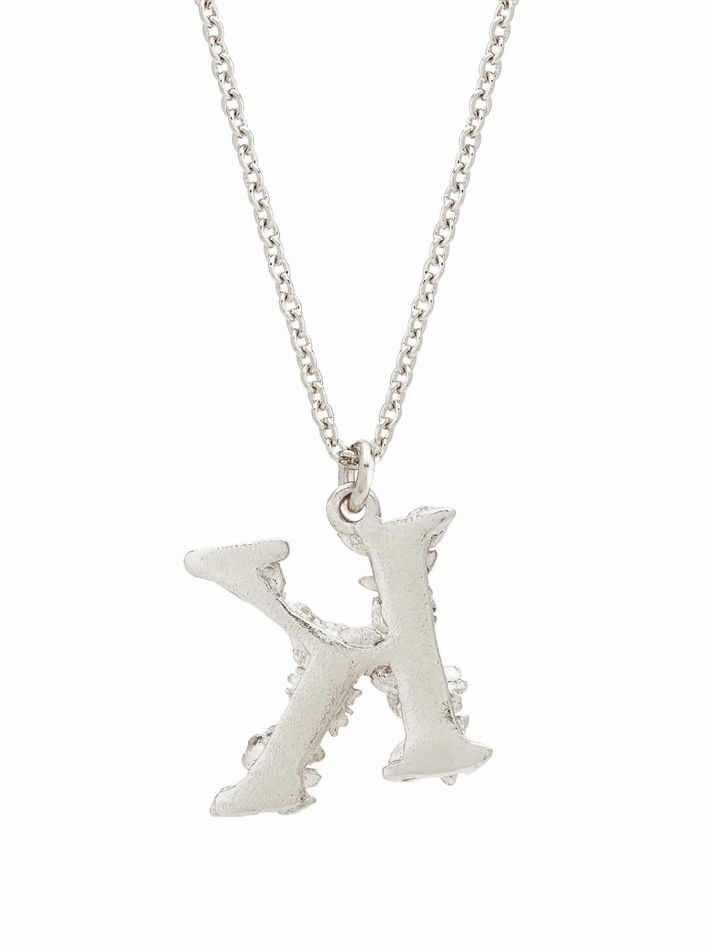 Alex Monroe Sterling Silver Letter K Pendant Necklace