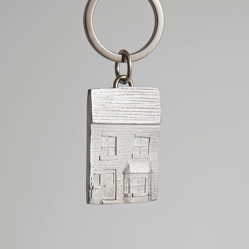 Lancaster & Gibbings Pewter House Key Ring - Rococo Jewellery