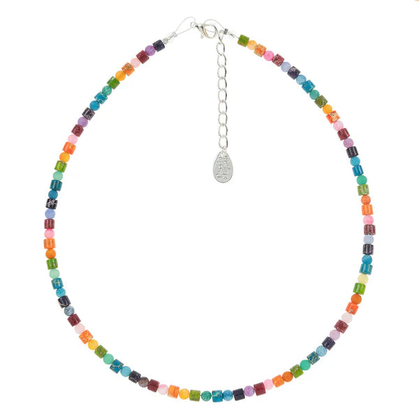 Carrie Elspeth Kaleidoscope Full Jasper Agate Necklace