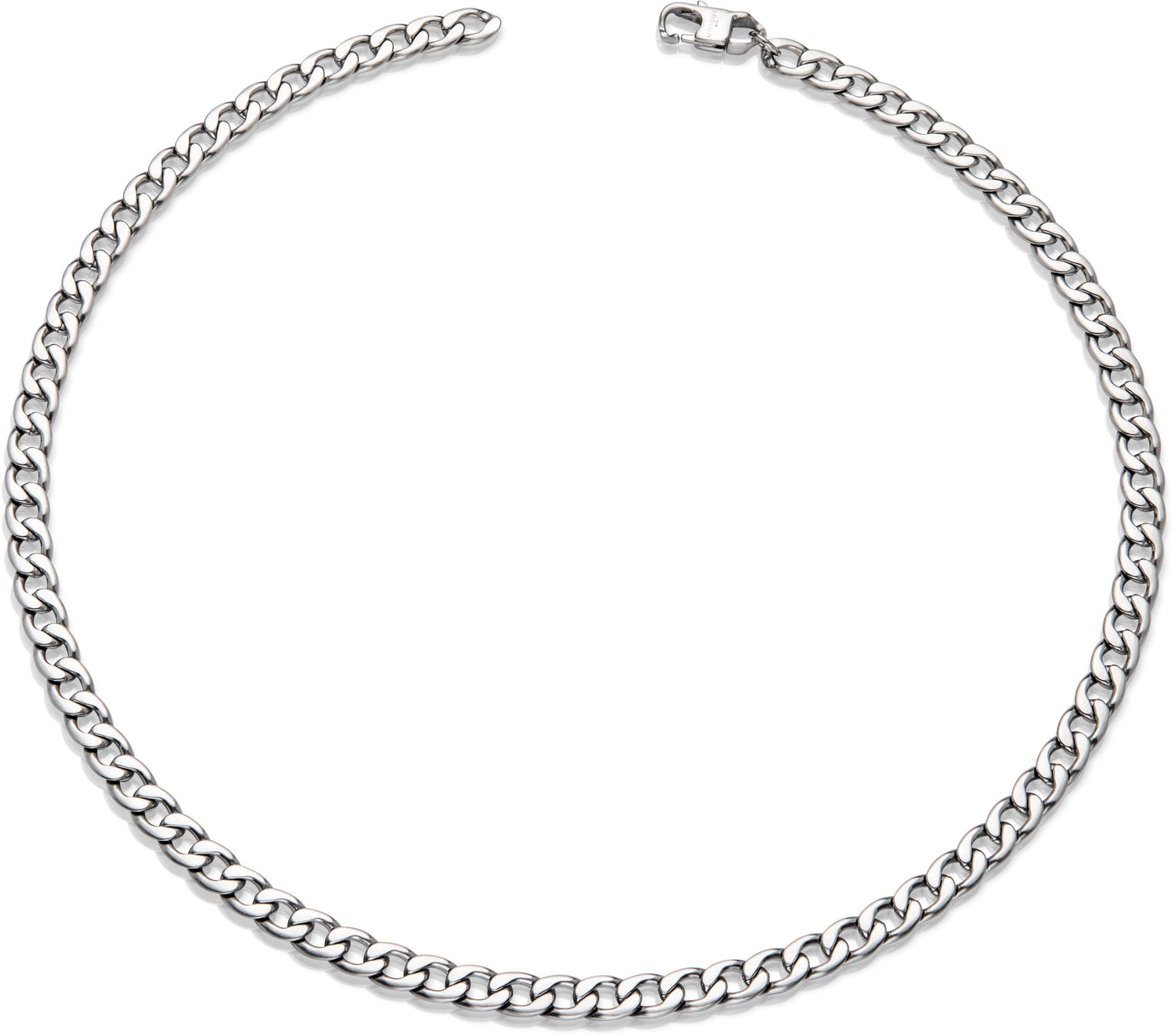 Unique & Co Matte Stainless Steel Chain Necklace - Rococo Jewellery
