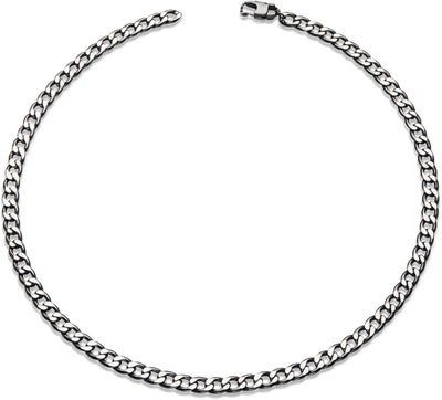 Unique & Co Black Steel Necklace - Rococo Jewellery