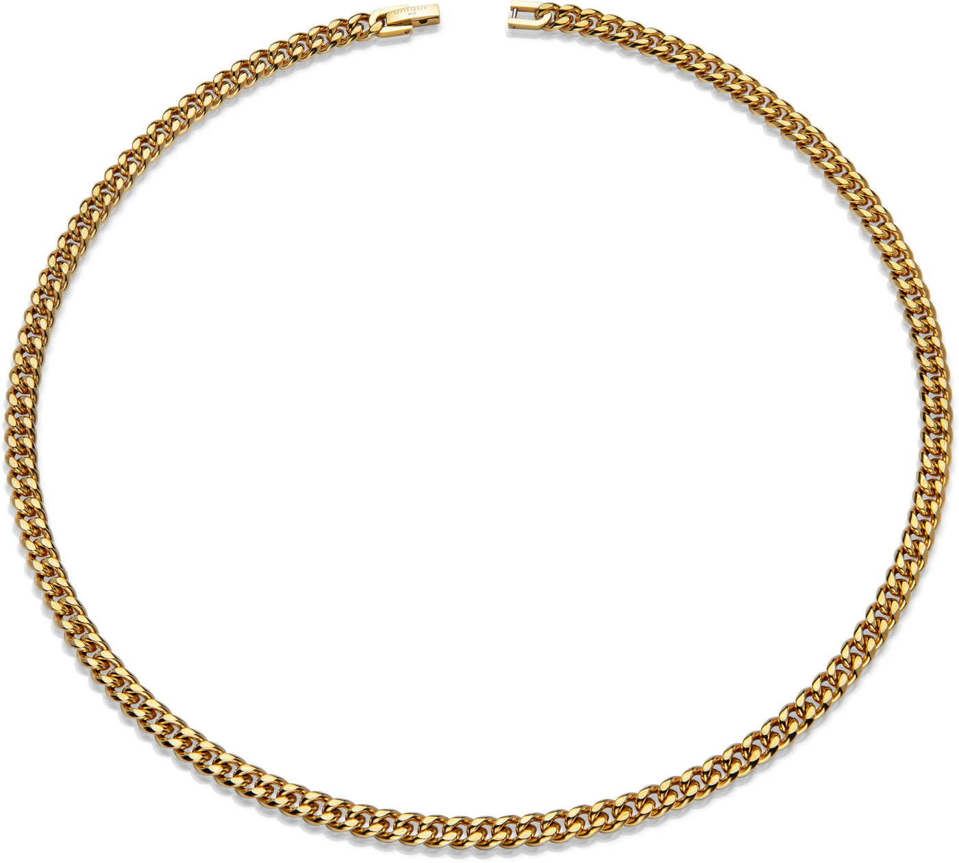 Unique & Co Yellow IP Stainless Steel Curb Chain - Rococo Jewellery