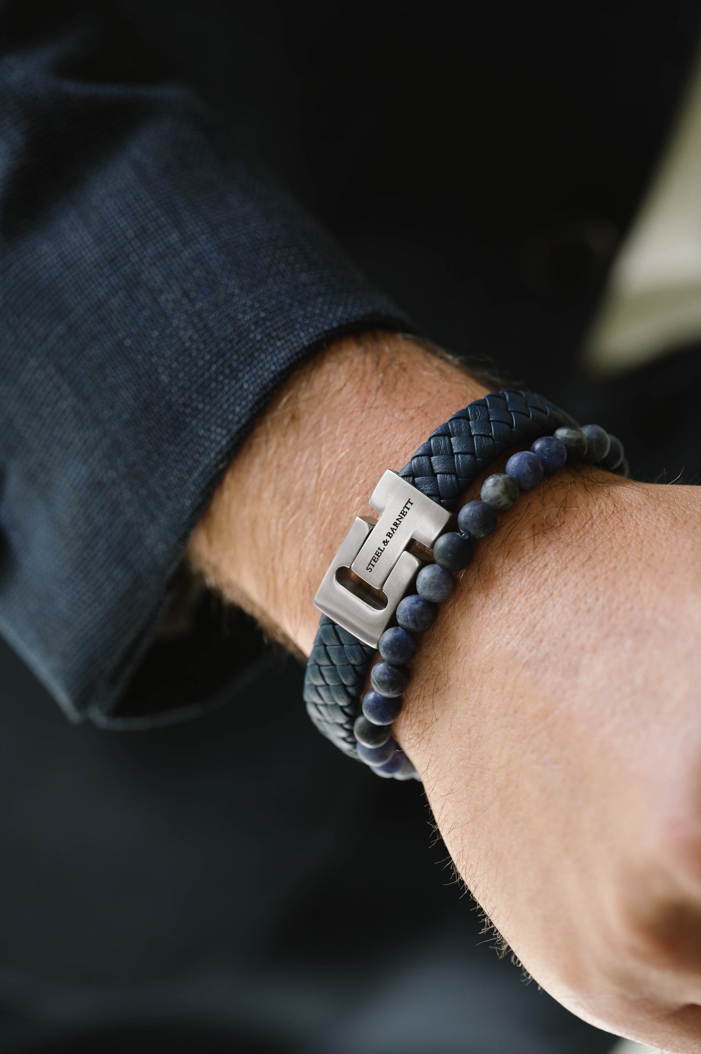 Natural Ned Blue Sodalite Gemstone Bracelet