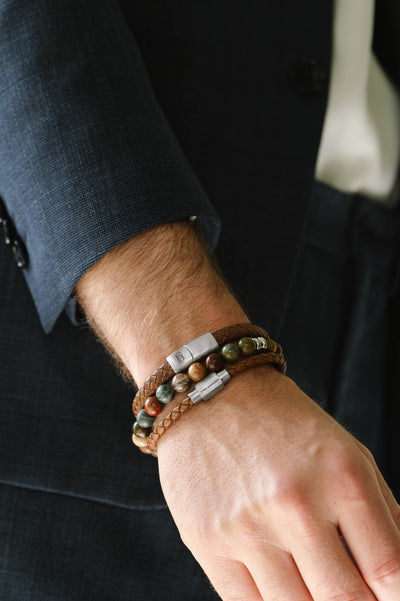 Cherry Creek Jasper Gemstone Beaded Bracelet