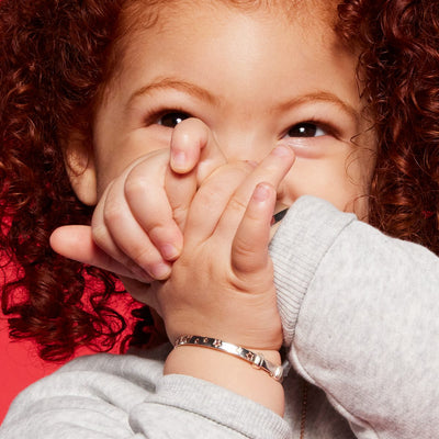 Little Star Jessica Rose Gold Stars Christening Bangle