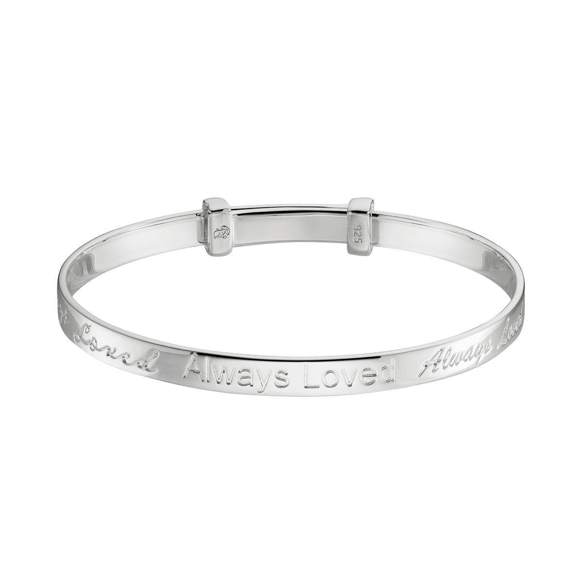 Little Star Sterling Silver Evelyn 'Always Loved' Bangle