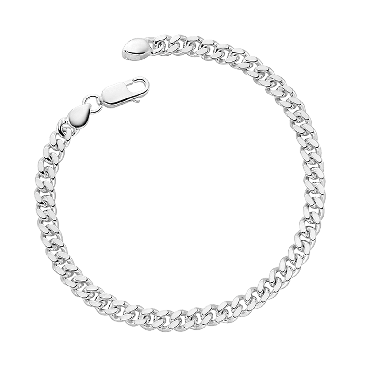 Little Star Sterling Silver Dylan Boys Curb Bracelet