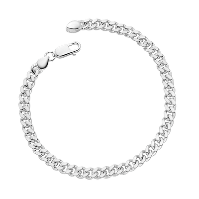 Little Star Sterling Silver Dylan Boys Curb Bracelet