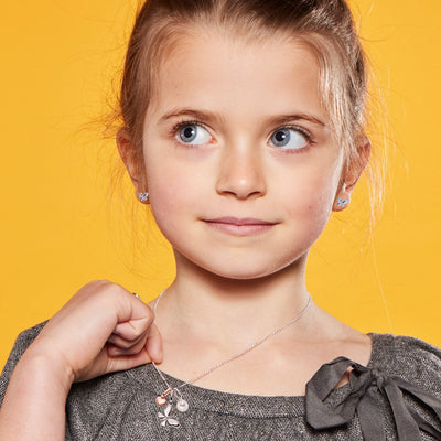 Little Star Sterling Silver Butterfly Stud Earrings